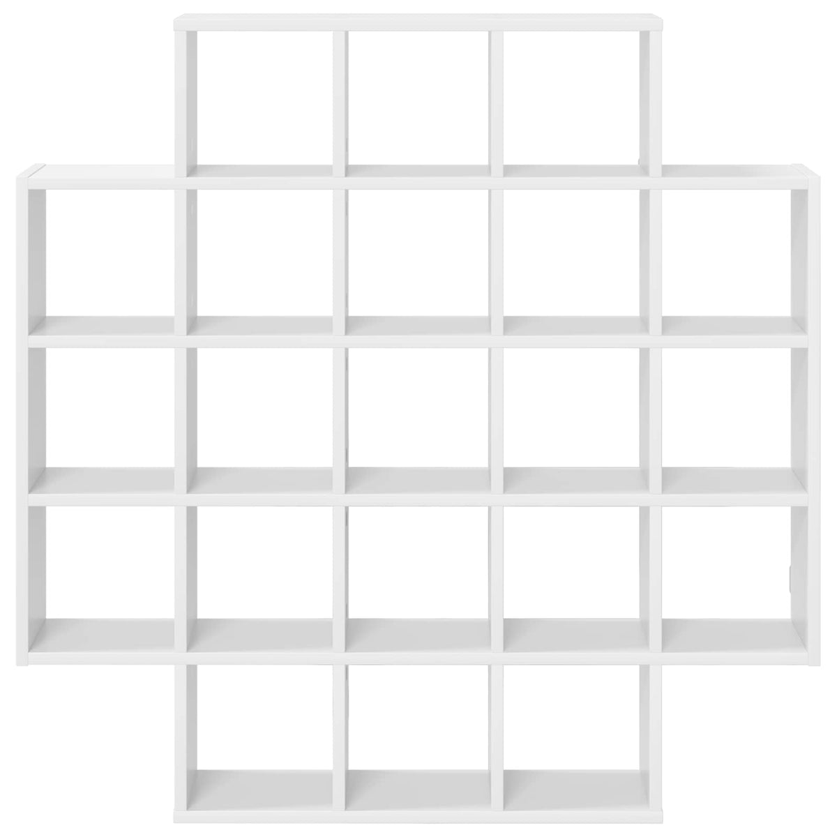 vidaXL Wandplank Wit 100 x 13 x 100 cm Bewerkt hout