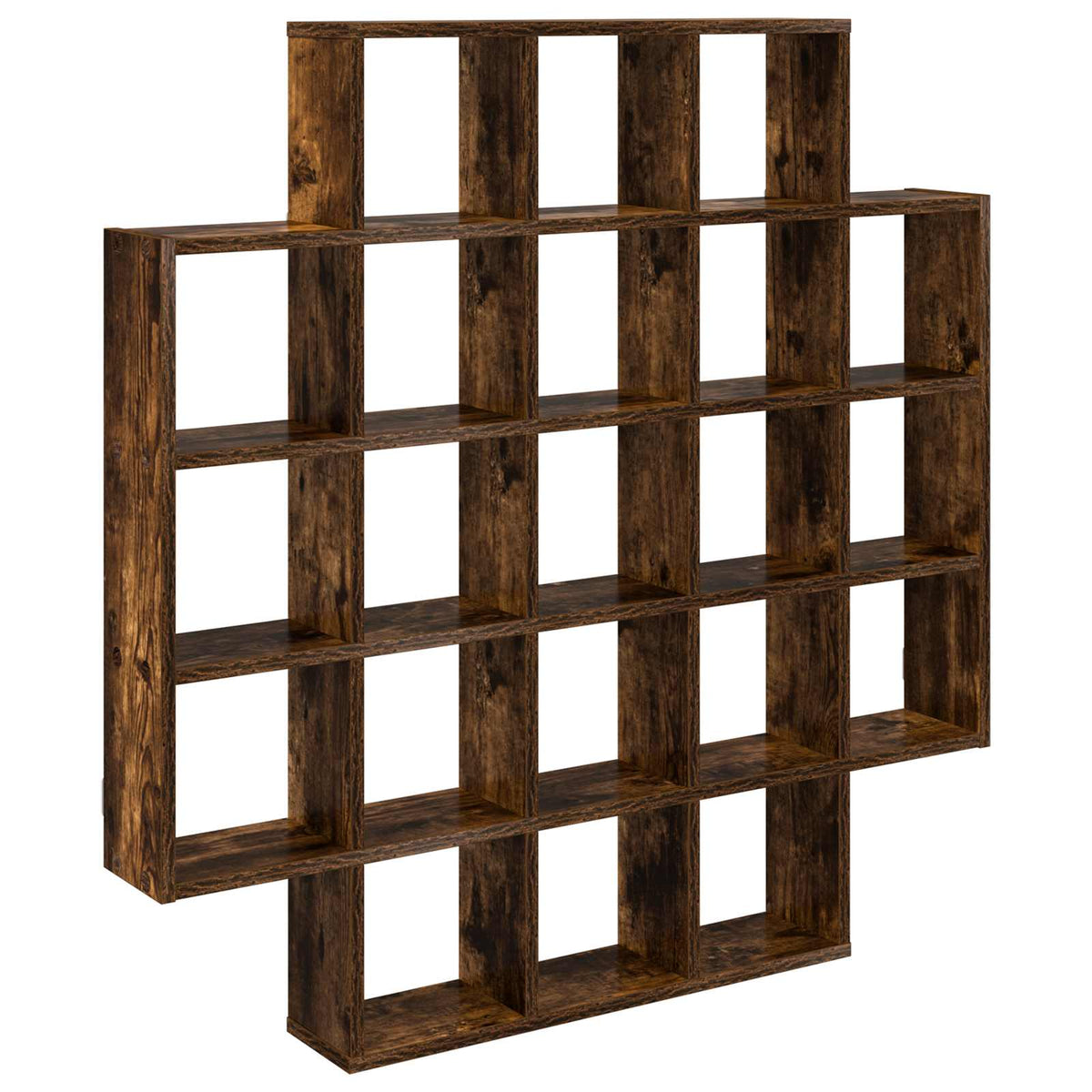 vidaXL Wandplank Wit 100 x 13 x 100 cm Bewerkt hout