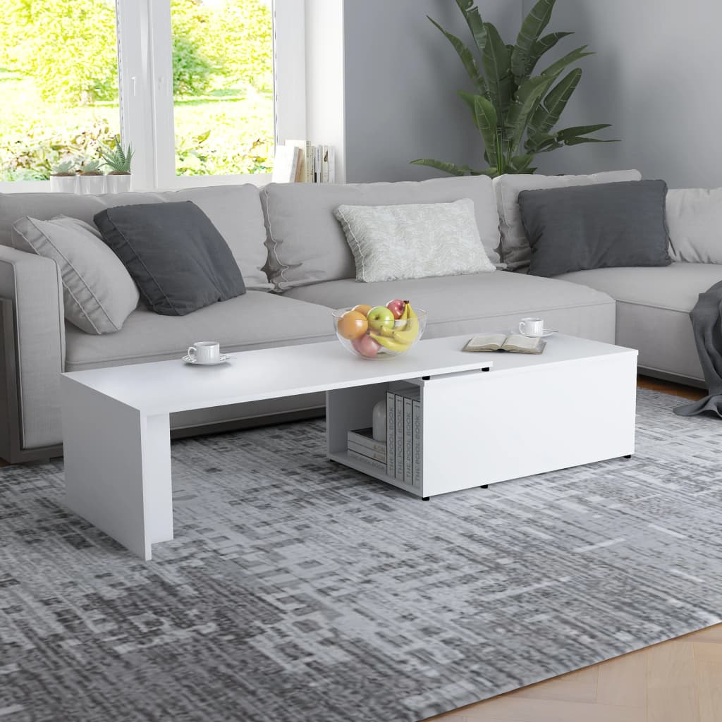 vidaXL Salontafel 150x50x35 cm bewerkt hout artisanaal eikenkleur - Aashly