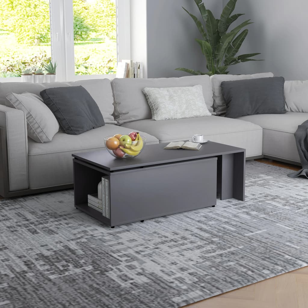 vidaXL Salontafel 150x50x35 cm bewerkt hout artisanaal eikenkleur - Aashly
