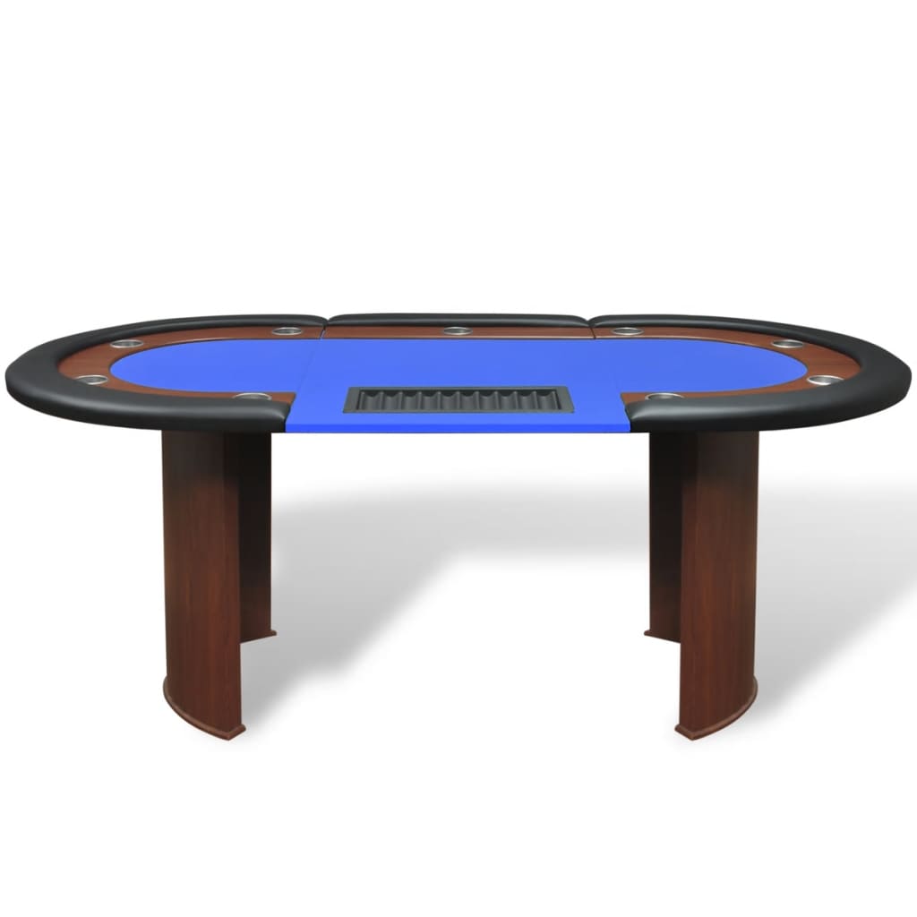 vidaXL Pokertafel voor 10 personen met dealervak en fichebak groen
