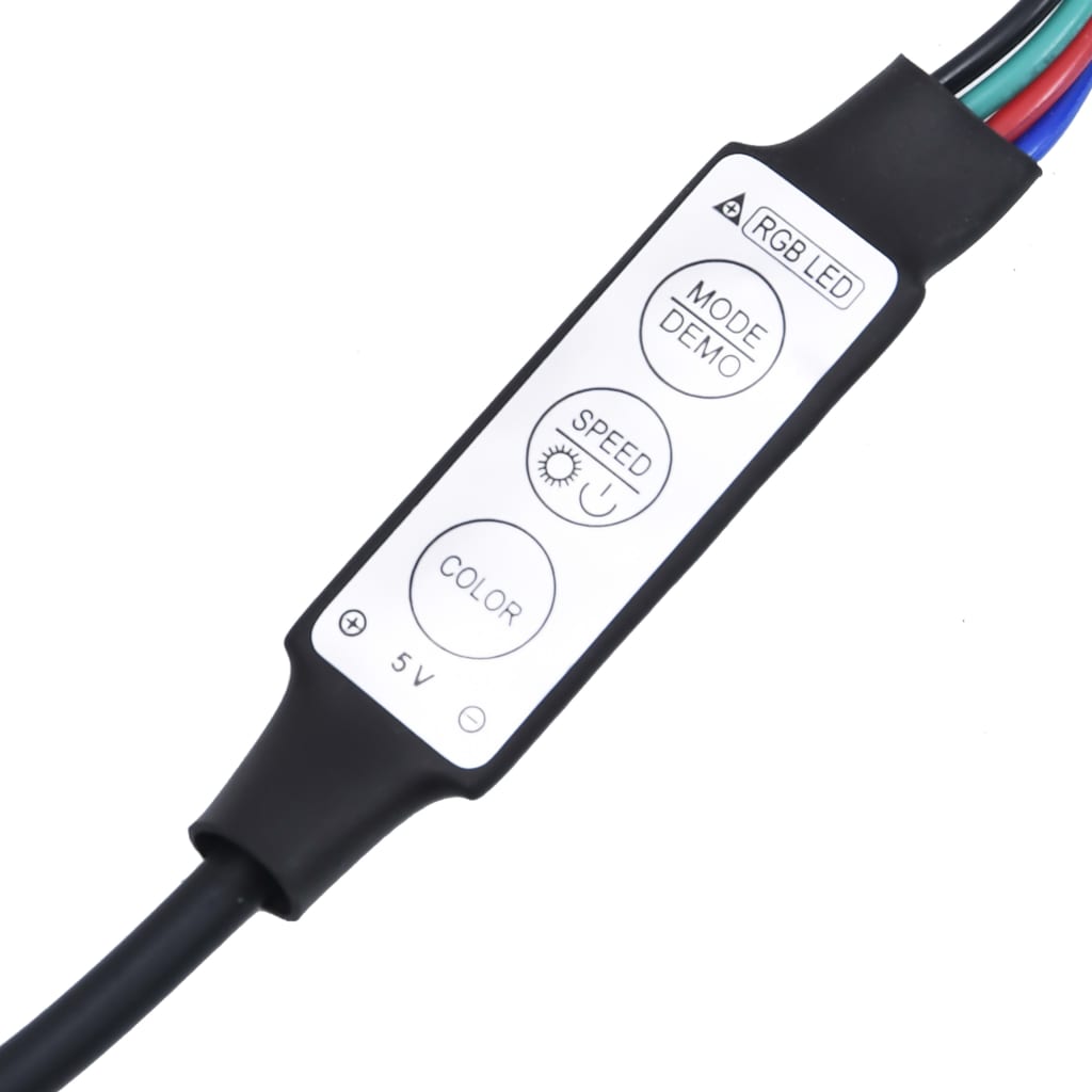 vidaXL Badkamerkast met spiegel LED acryl sonoma eikenkleurig - Aashly