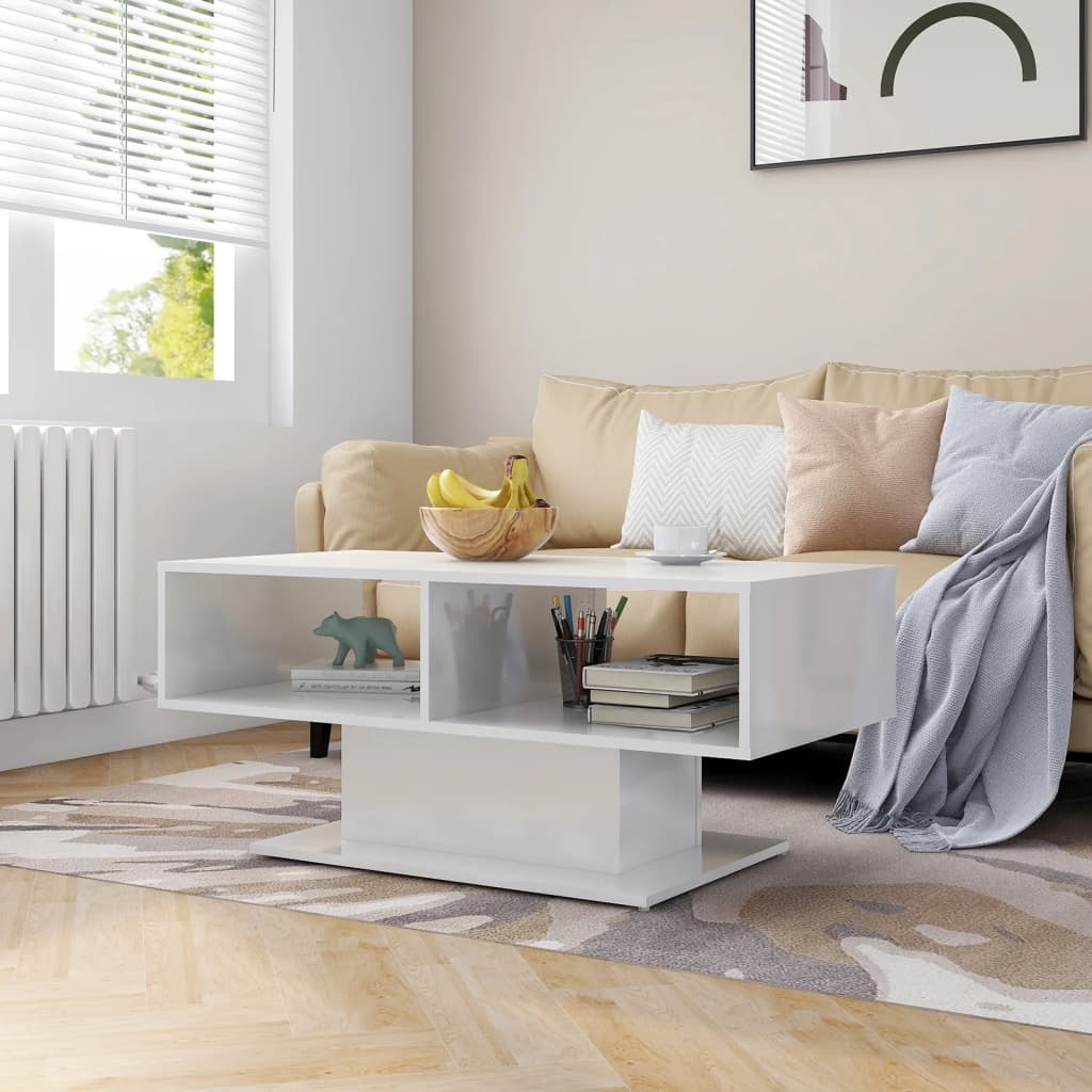 vidaXL Salontafel 103,5x50x44,5 cm bewerkt hout sonoma eikenkleurig