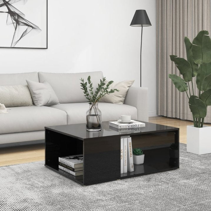 vidaXL Salontafel 90x67x33 cm bewerkt hout sonoma eikenkleurig - Aashly