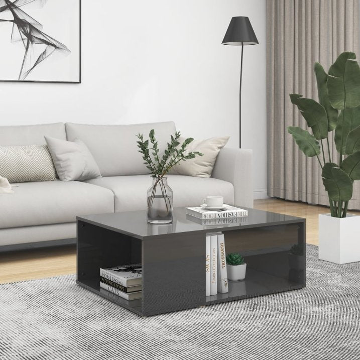 vidaXL Salontafel 90x67x33 cm bewerkt hout sonoma eikenkleurig - Aashly