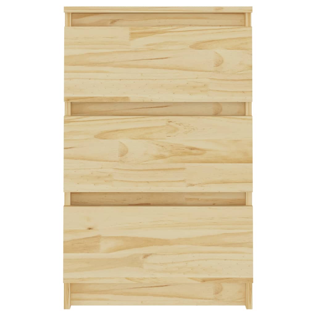 vidaXL Nachtkastjes 2 st 40x29,5x64 cm massief grenenhout - Aashly
