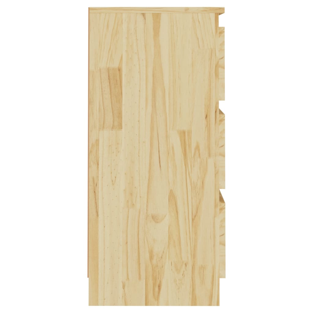 vidaXL Nachtkastjes 2 st 40x29,5x64 cm massief grenenhout - Aashly