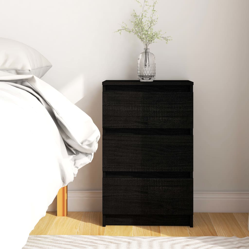 vidaXL Nachtkastjes 2 st 40x29,5x64 cm massief grenenhout - Aashly