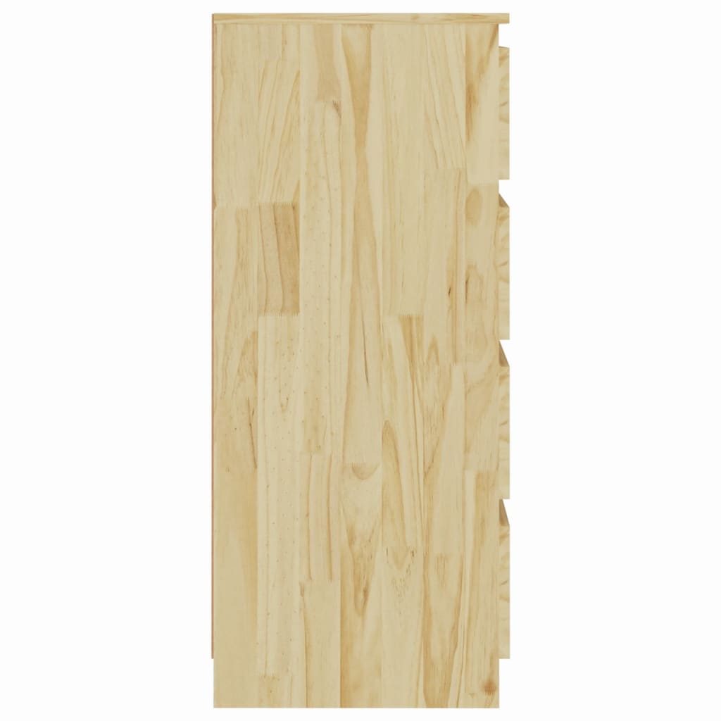 vidaXL Bijzetkast 60x36x84 cm massief grenenhout - Aashly