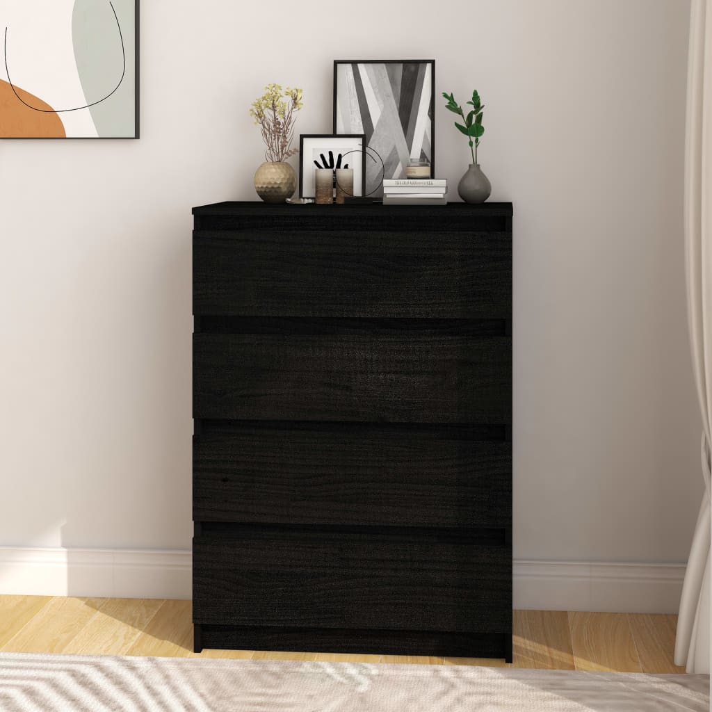 vidaXL Bijzetkast 60x36x84 cm massief grenenhout - Aashly