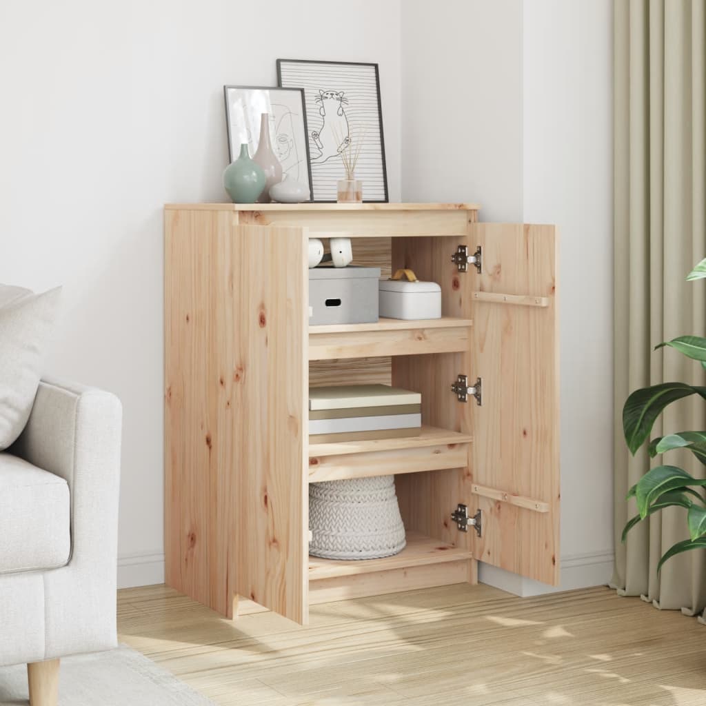 vidaXL Dressoir 60x36x84 cm massief grenenhout - Aashly