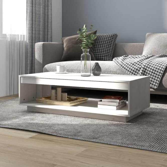 vidaXL Salontafel 110x50x33,5 cm massief grenenhout - Aashly