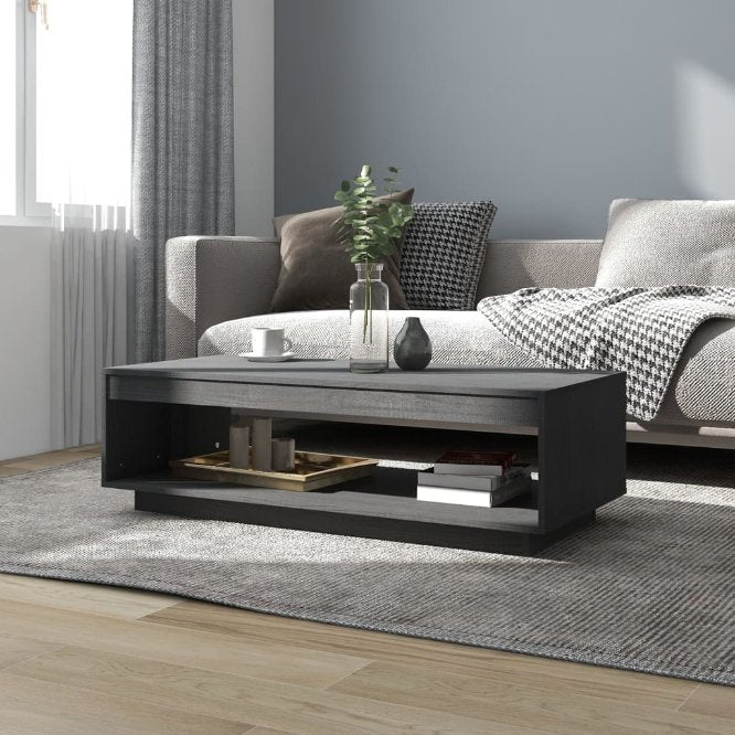 vidaXL Salontafel 110x50x33,5 cm massief grenenhout - Aashly