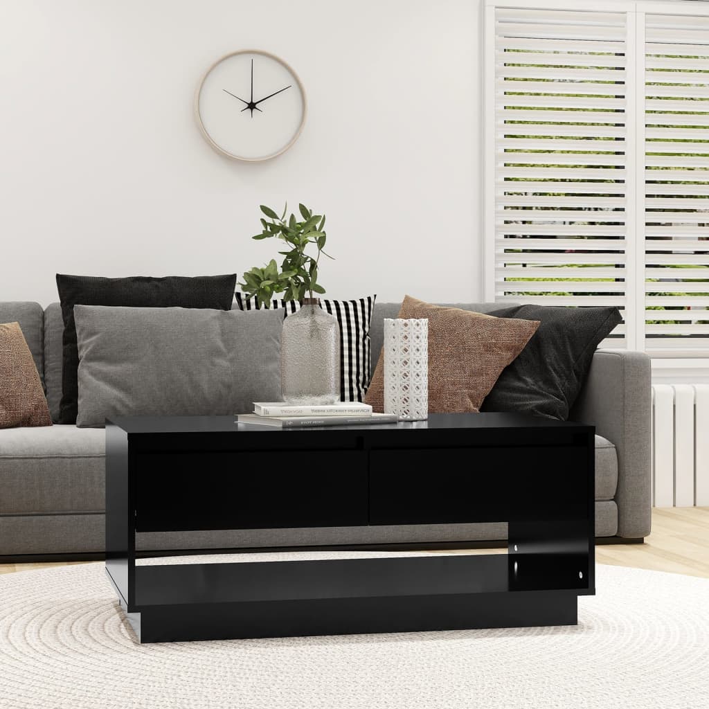 vidaXL Salontafel 102,5x55x44 cm bewerkt hout betongrijs - Aashly