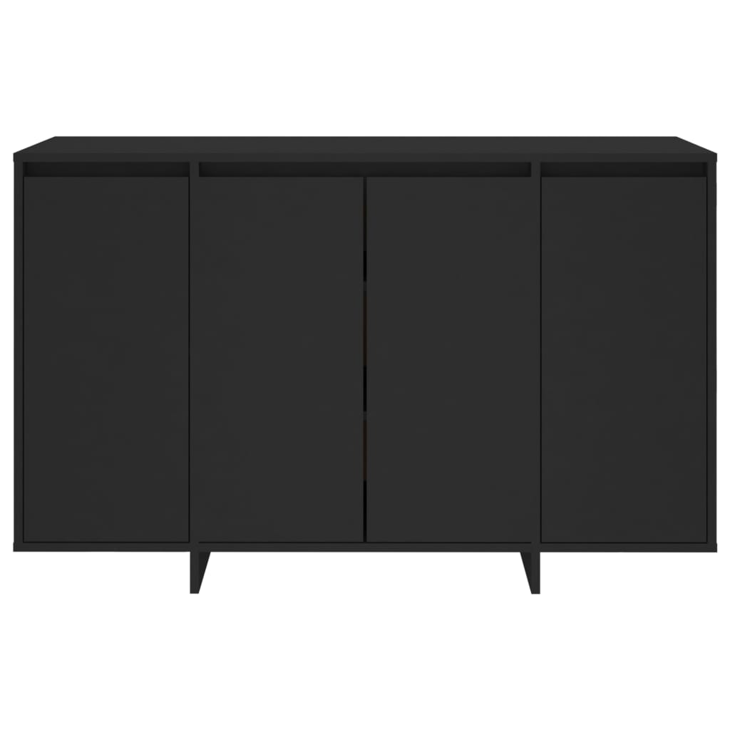 vidaXL Dressoir 120x41x75 cm bewerkt hout zwart - Aashly