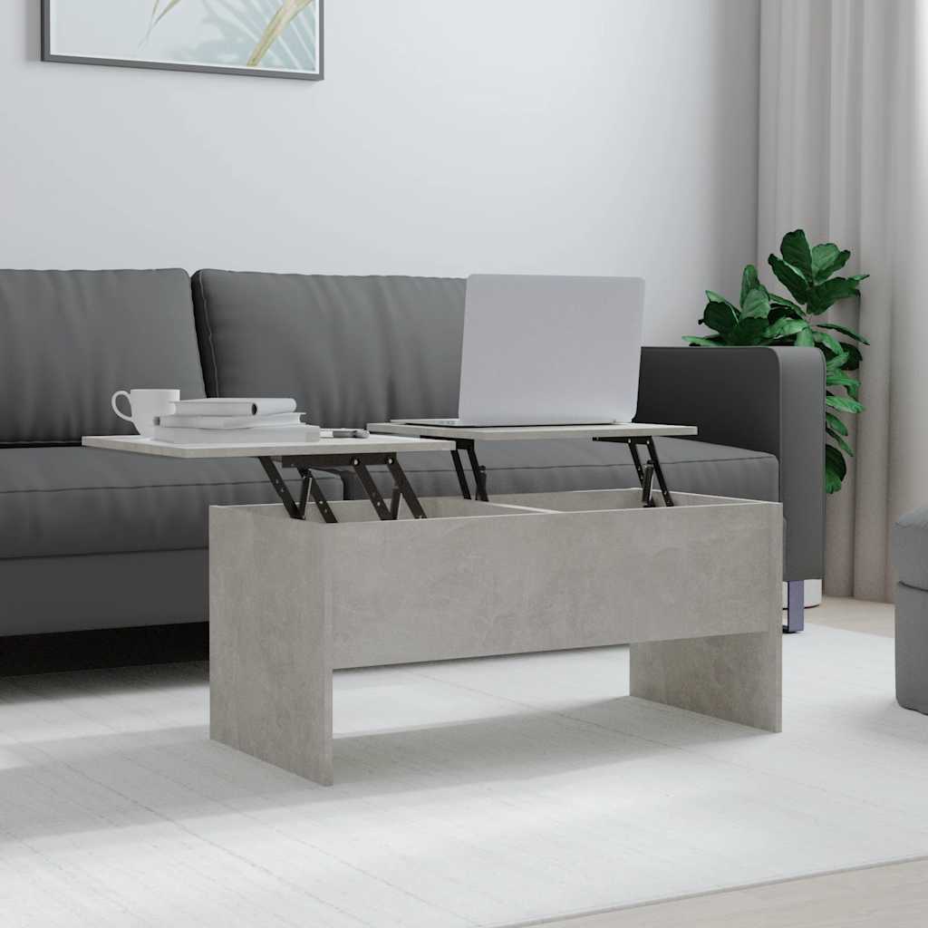 vidaXL Salontafel 102x50,5x46,5 cm bewerkt hout wit - Aashly