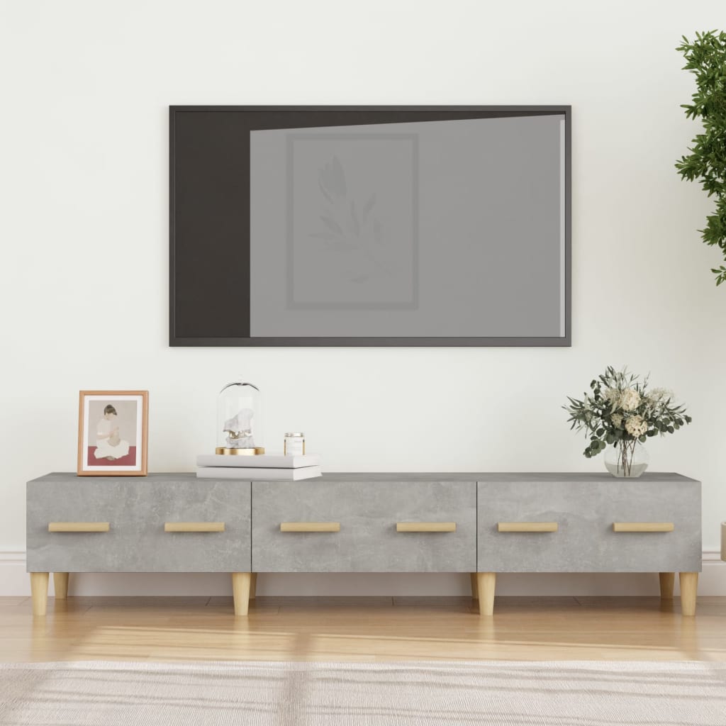 vidaXL Tv-meubel 150x34,5x30 cm bewerkt hout bruin eikenkleur - Aashly