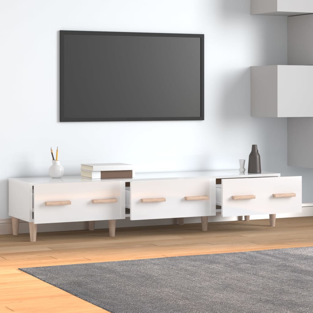 vidaXL Tv-meubel 150x34,5x30 cm bewerkt hout bruin eikenkleur - Aashly