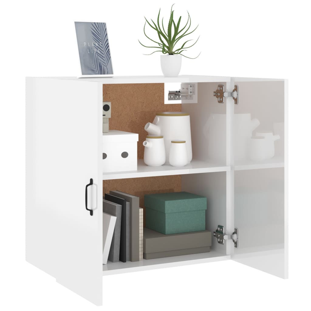 vidaXL Wandkast 60x31x60 cm bewerkt hout betongrijs - Aashly