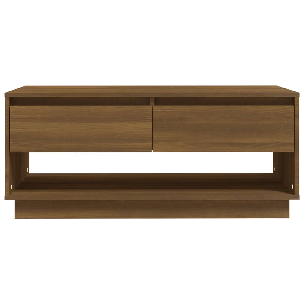 vidaXL Salontafel 102,5x55x44 cm bewerkt hout betongrijs - Aashly