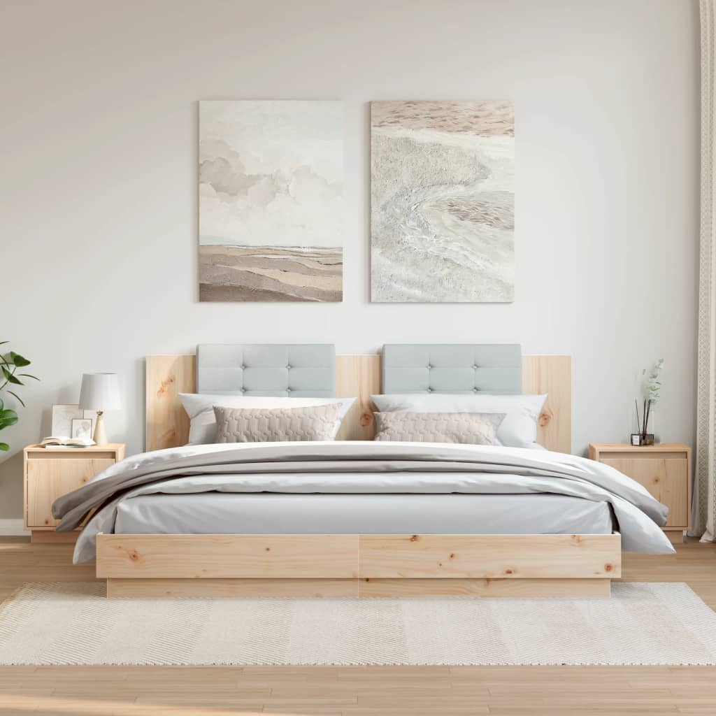 vidaXL Nachtkastjes 2 st 40x30x40 cm massief grenenhout - Aashly