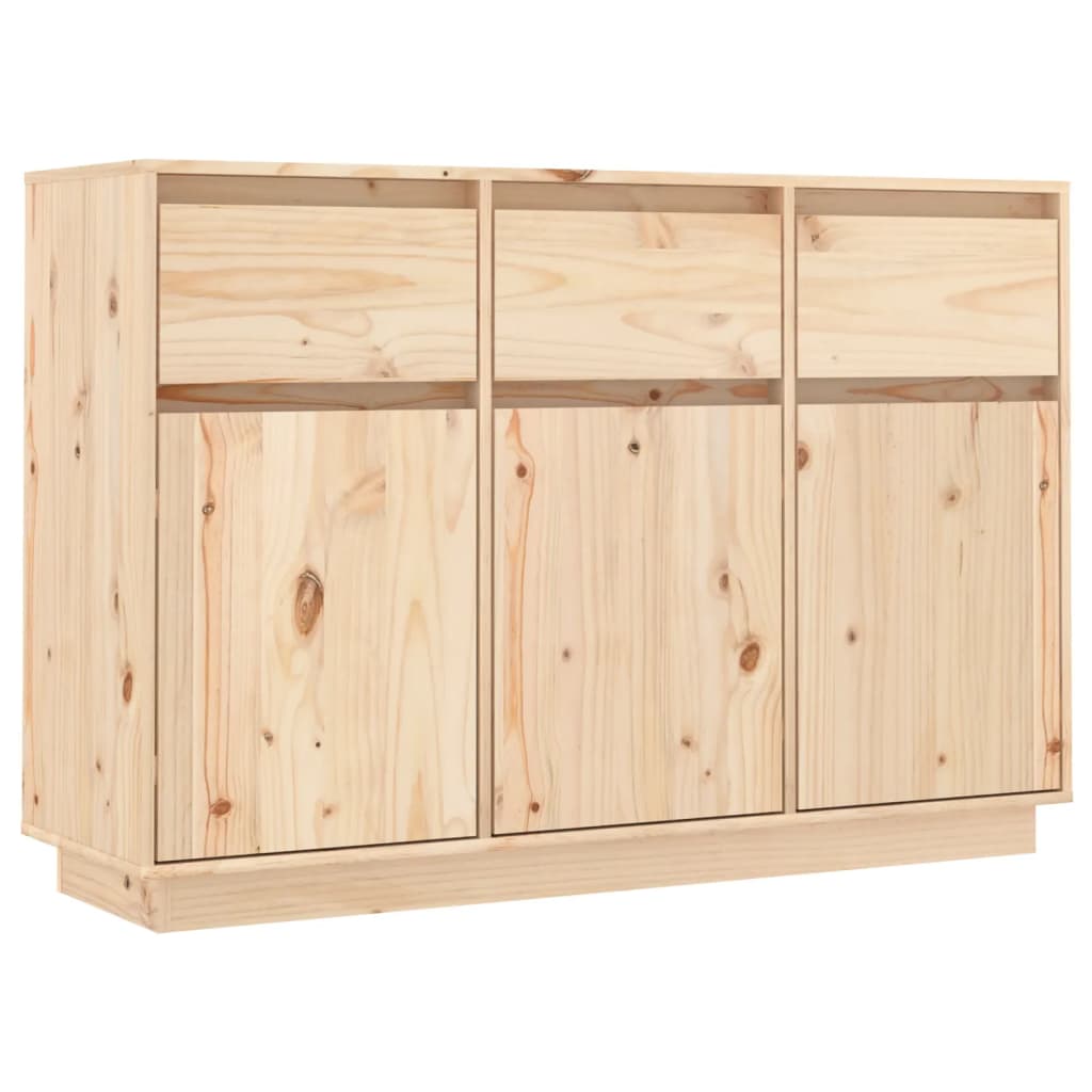 vidaXL Dressoir 110x34x75 cm massief grenenhout - Aashly