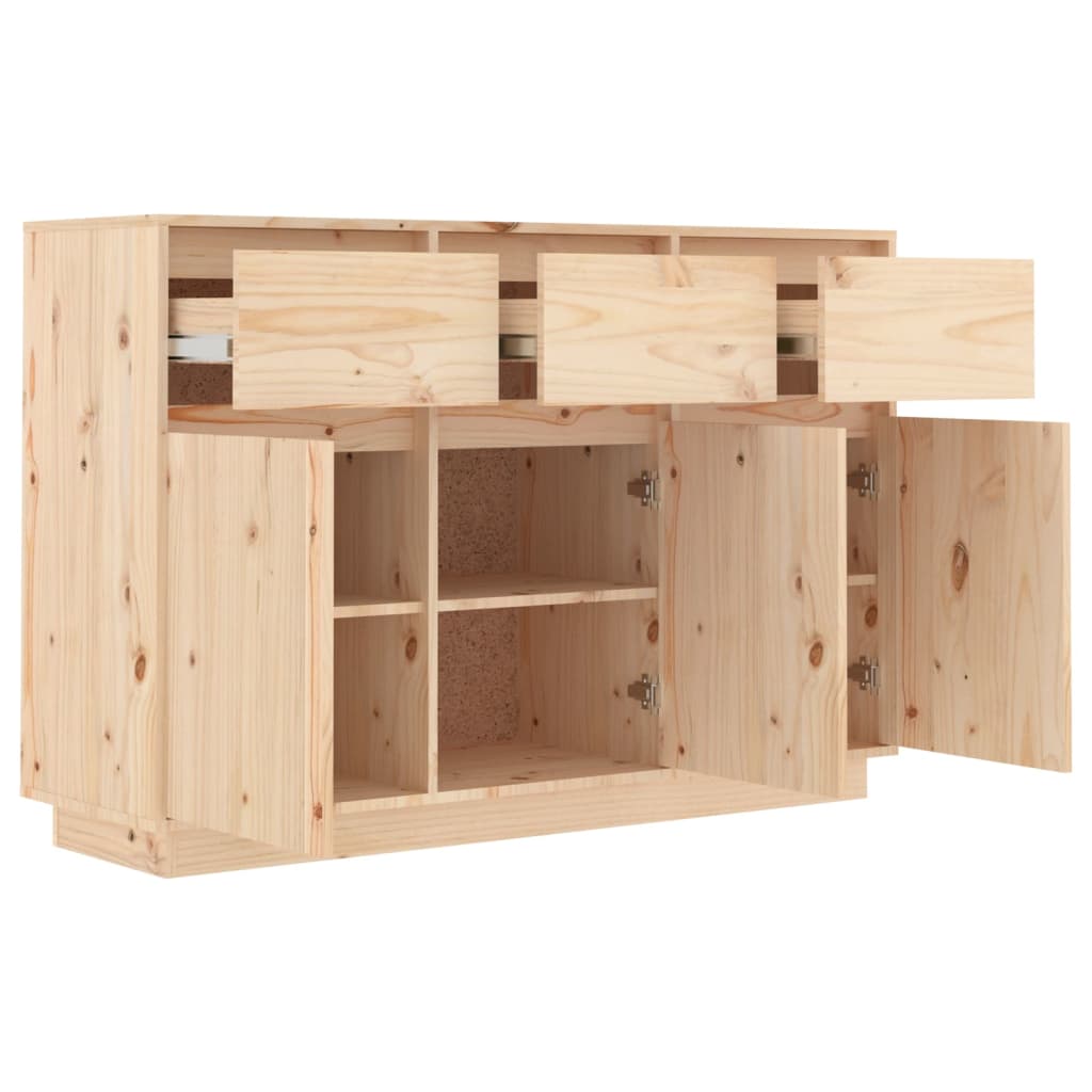 vidaXL Dressoir 110x34x75 cm massief grenenhout - Aashly