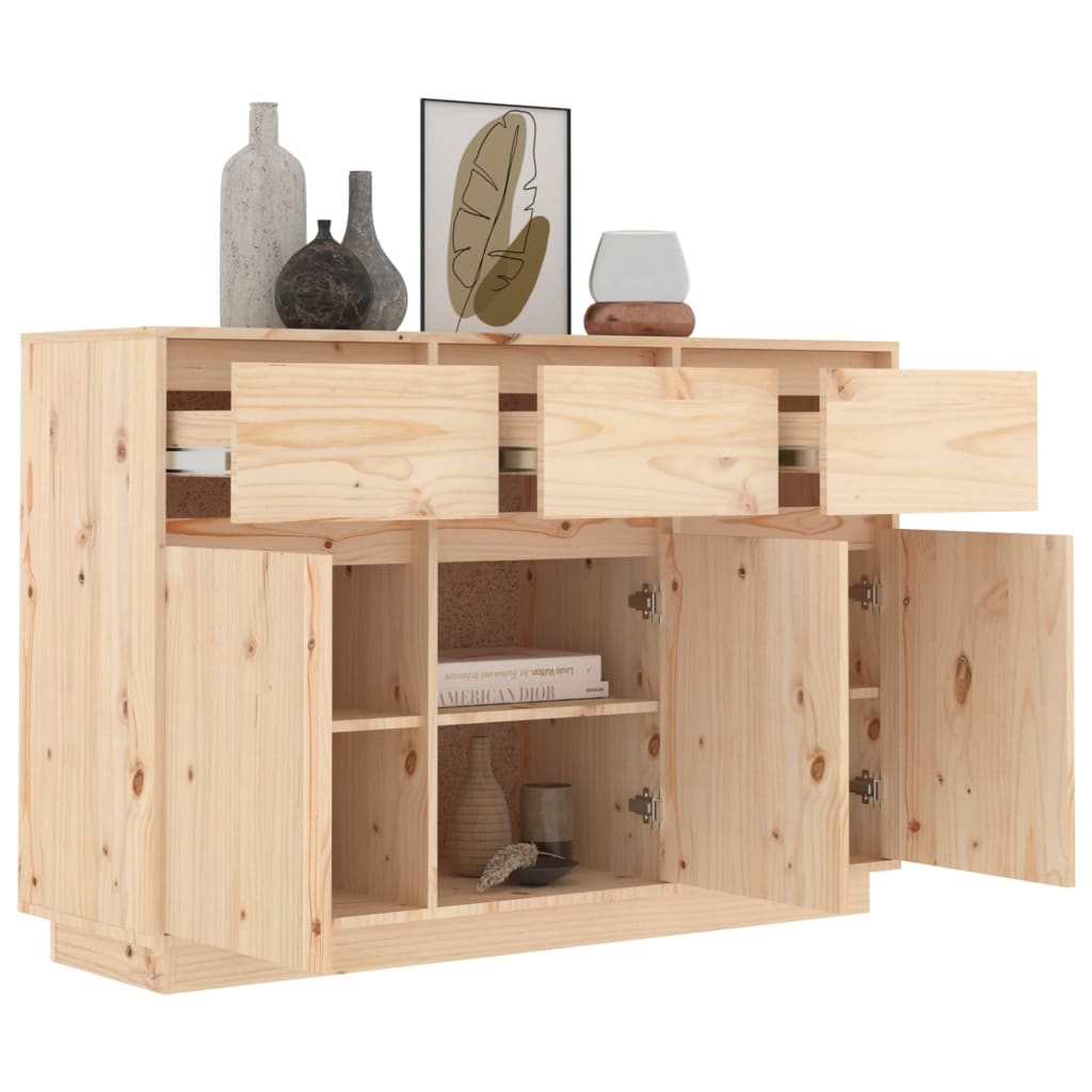 vidaXL Dressoir 110x34x75 cm massief grenenhout - Aashly