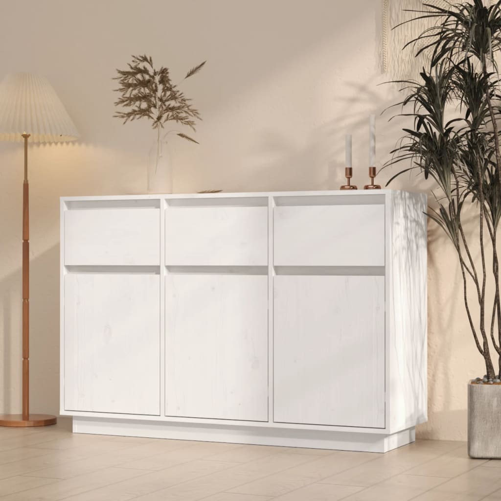 vidaXL Dressoir 110x34x75 cm massief grenenhout - Aashly