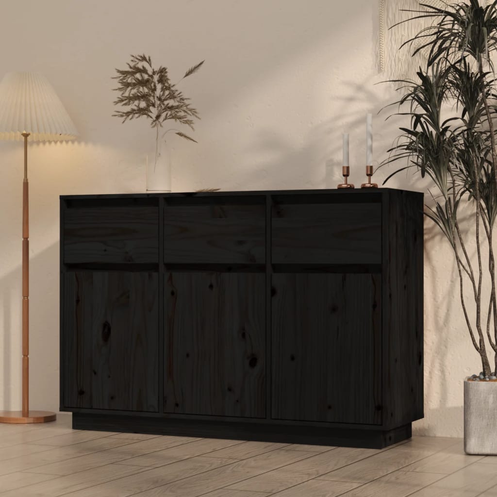 vidaXL Dressoir 110x34x75 cm massief grenenhout - Aashly