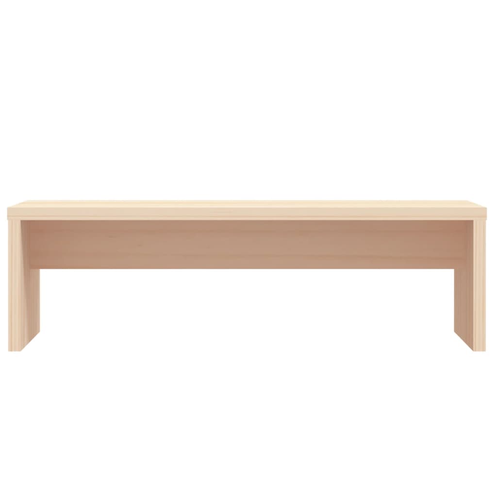 vidaXL Monitorstandaard 50x27x15 cm massief grenenhout wasbruin