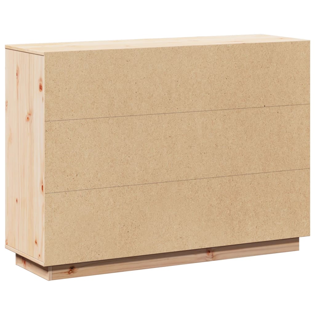 vidaXL Dressoir 110,5x35x80 cm massief grenenhout - Aashly