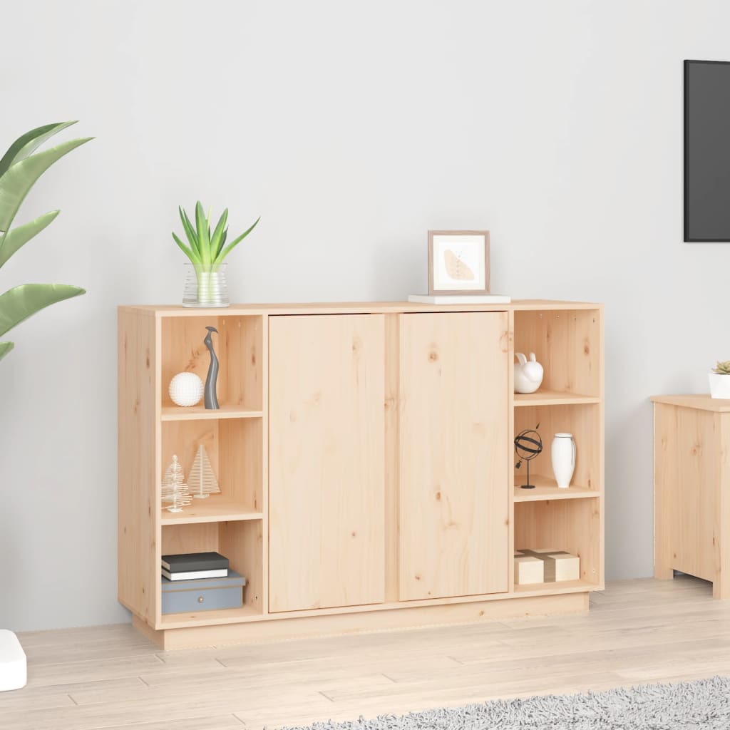 vidaXL Dressoir 120x35x80 cm massief grenenhout - Aashly