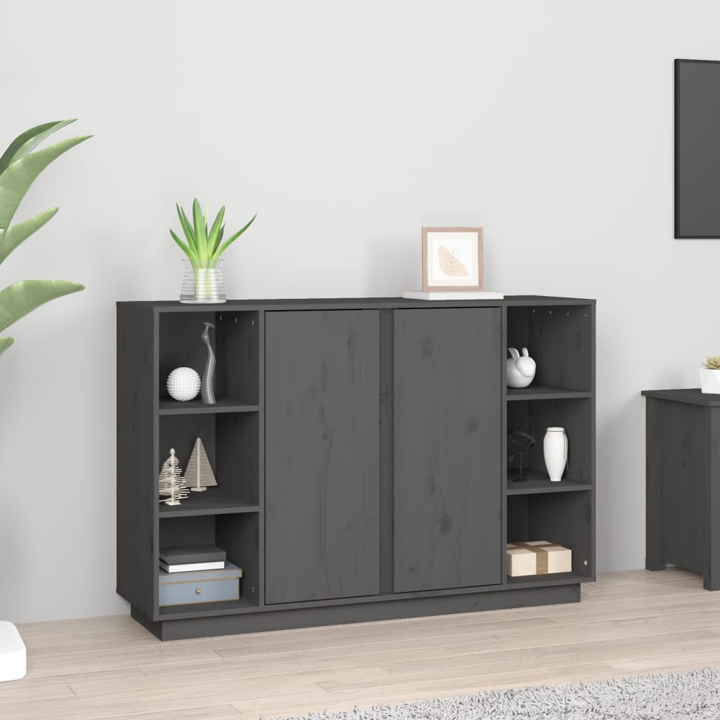 vidaXL Dressoir 120x35x80 cm massief grenenhout - Aashly