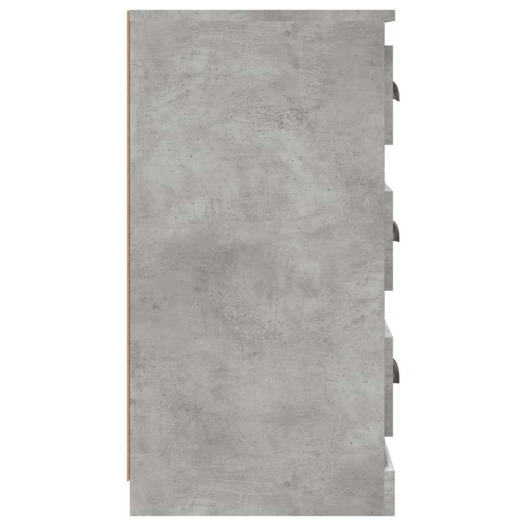 vidaXL Dressoir 70x35,5x67,5 cm bewerkt hout betongrijs - Aashly