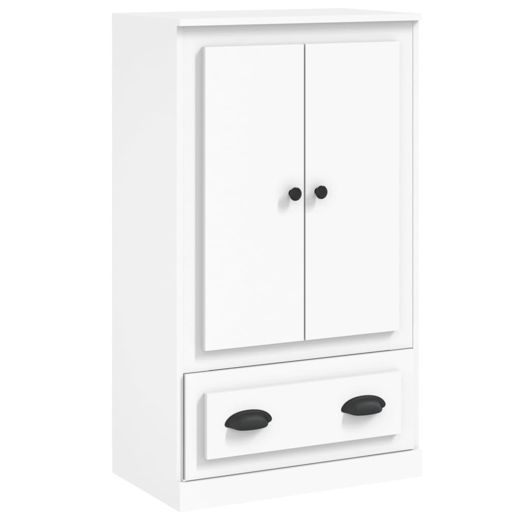 vidaXL Hoge kast 60x35,5x103,5 cm bewerkt hout wit - Aashly