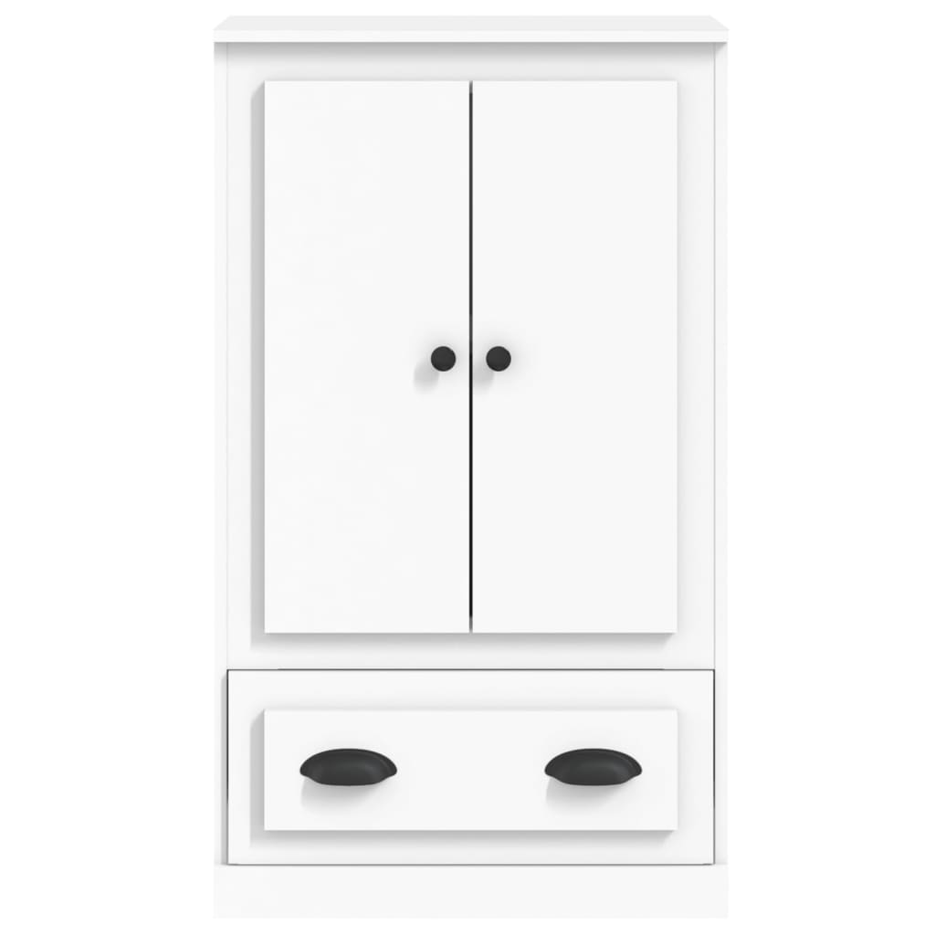 vidaXL Hoge kast 60x35,5x103,5 cm bewerkt hout wit - Aashly