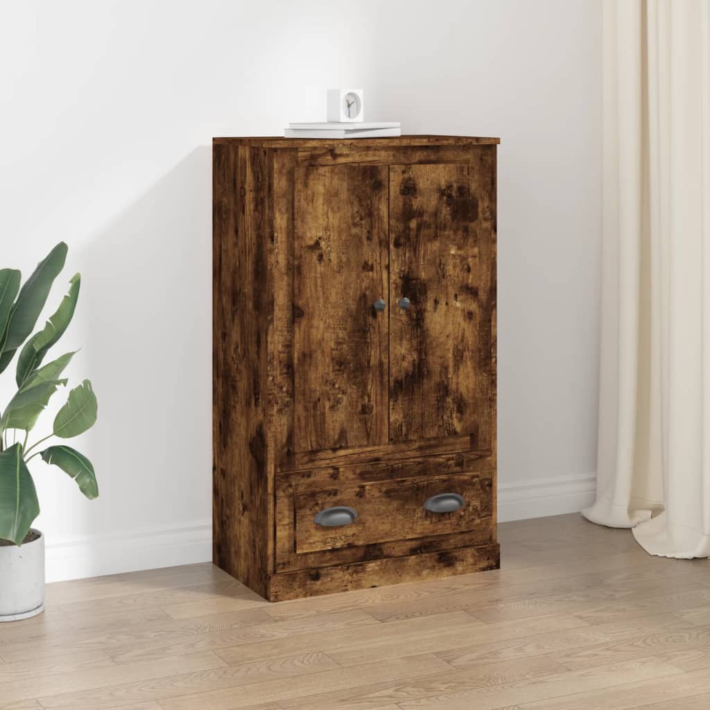 vidaXL Hoge kast 60x35,5x103,5 cm bewerkt hout wit - Aashly