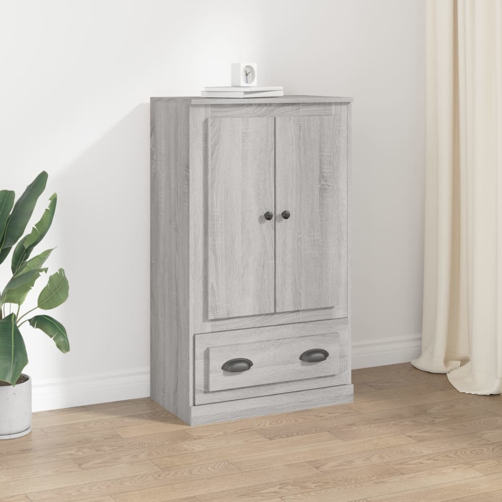 vidaXL Hoge kast 60x35,5x103,5 cm bewerkt hout wit - Aashly