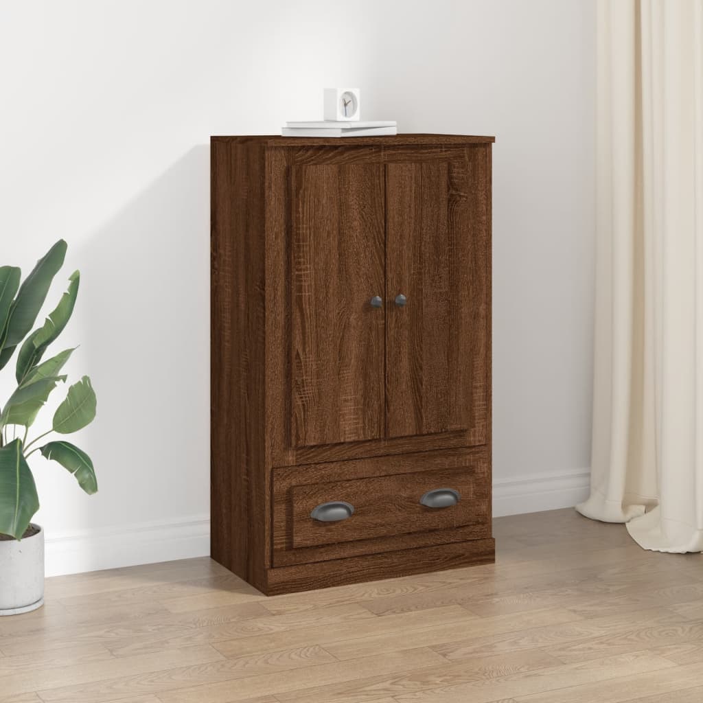 vidaXL Hoge kast 60x35,5x103,5 cm bewerkt hout wit - Aashly