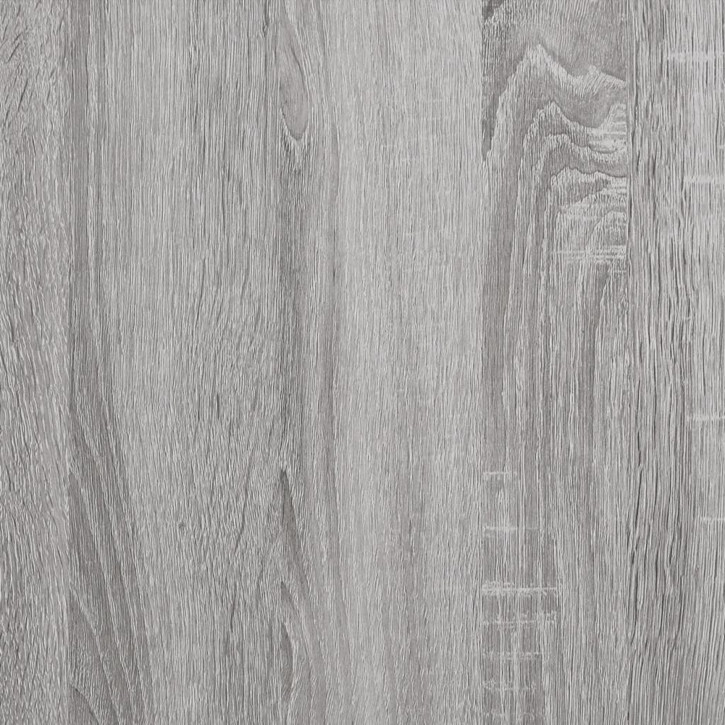 vidaXL Keukentrolley 60x45x80cm bewerkt hout grijs sonoma eikenkleurig - Aashly