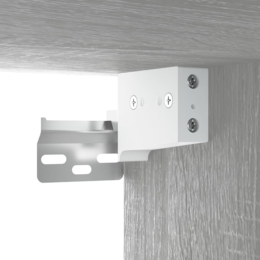 vidaXL Wandkast 34,5x34x90 cm grijs sonoma eikenkleurig - Aashly
