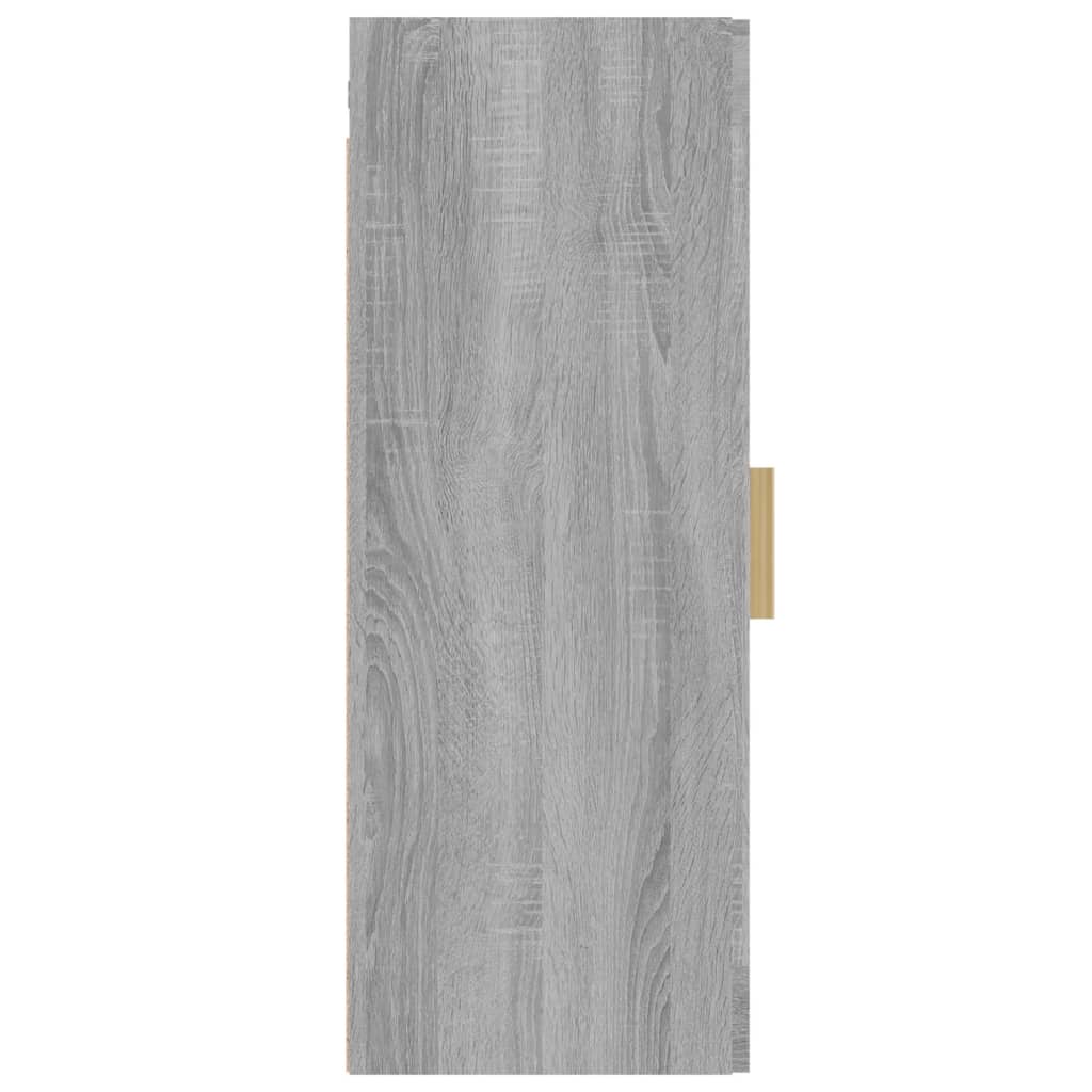 vidaXL Wandkast 34,5x34x90 cm grijs sonoma eikenkleurig - Aashly