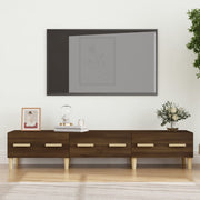 vidaXL Tv-meubel 150x34,5x30 cm bewerkt hout bruin eikenkleur - Aashly