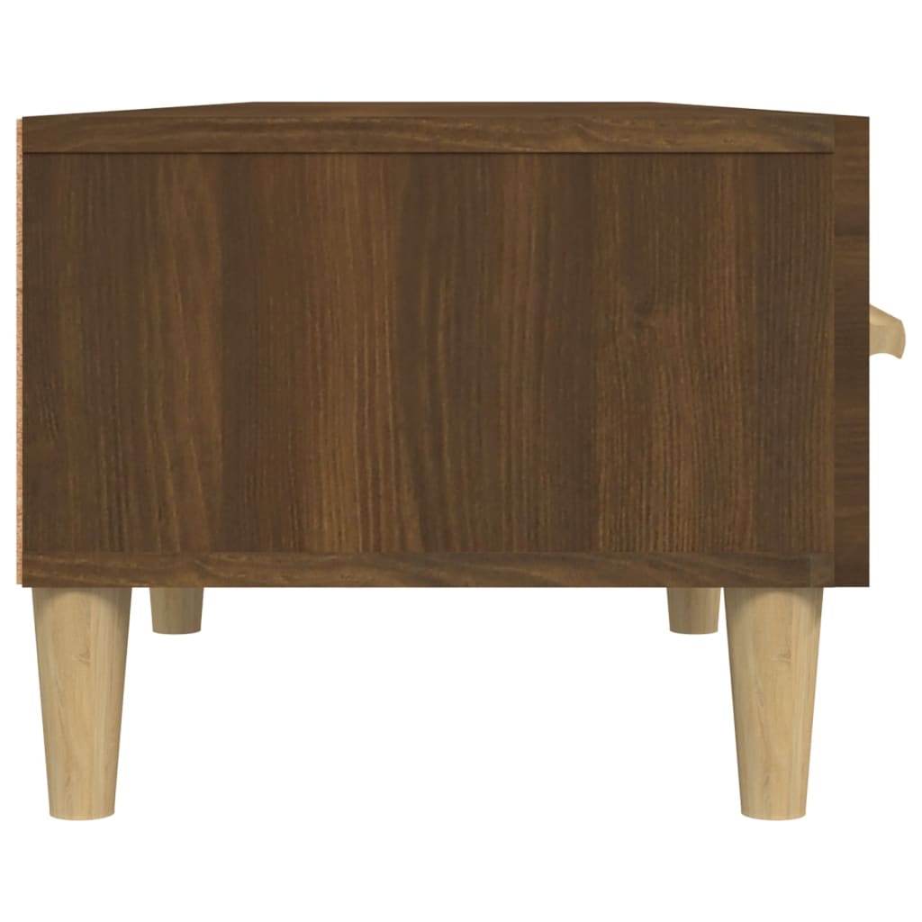 vidaXL Tv-meubel 150x34,5x30 cm bewerkt hout bruin eikenkleur - Aashly