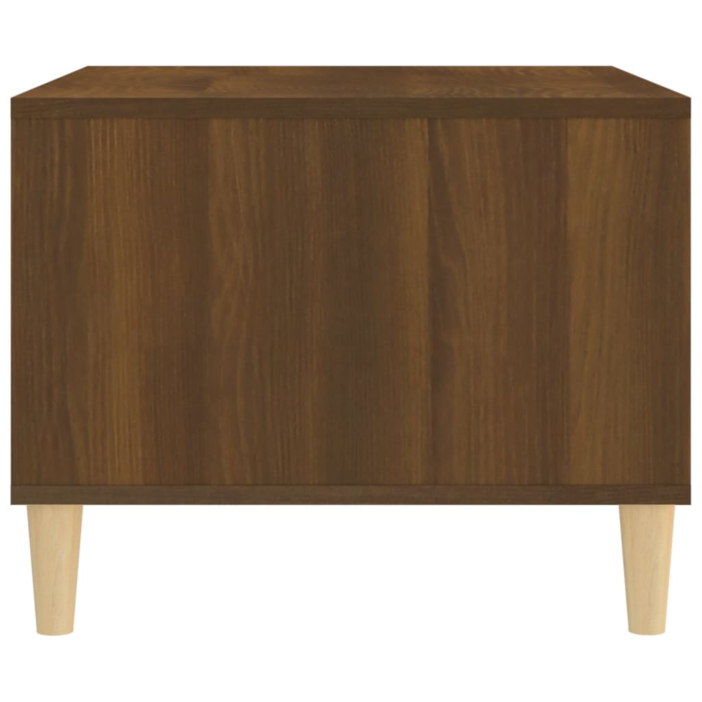 vidaXL Salontafel 60x50x40 cm bewerkt hout bruin eikenkleur - Aashly