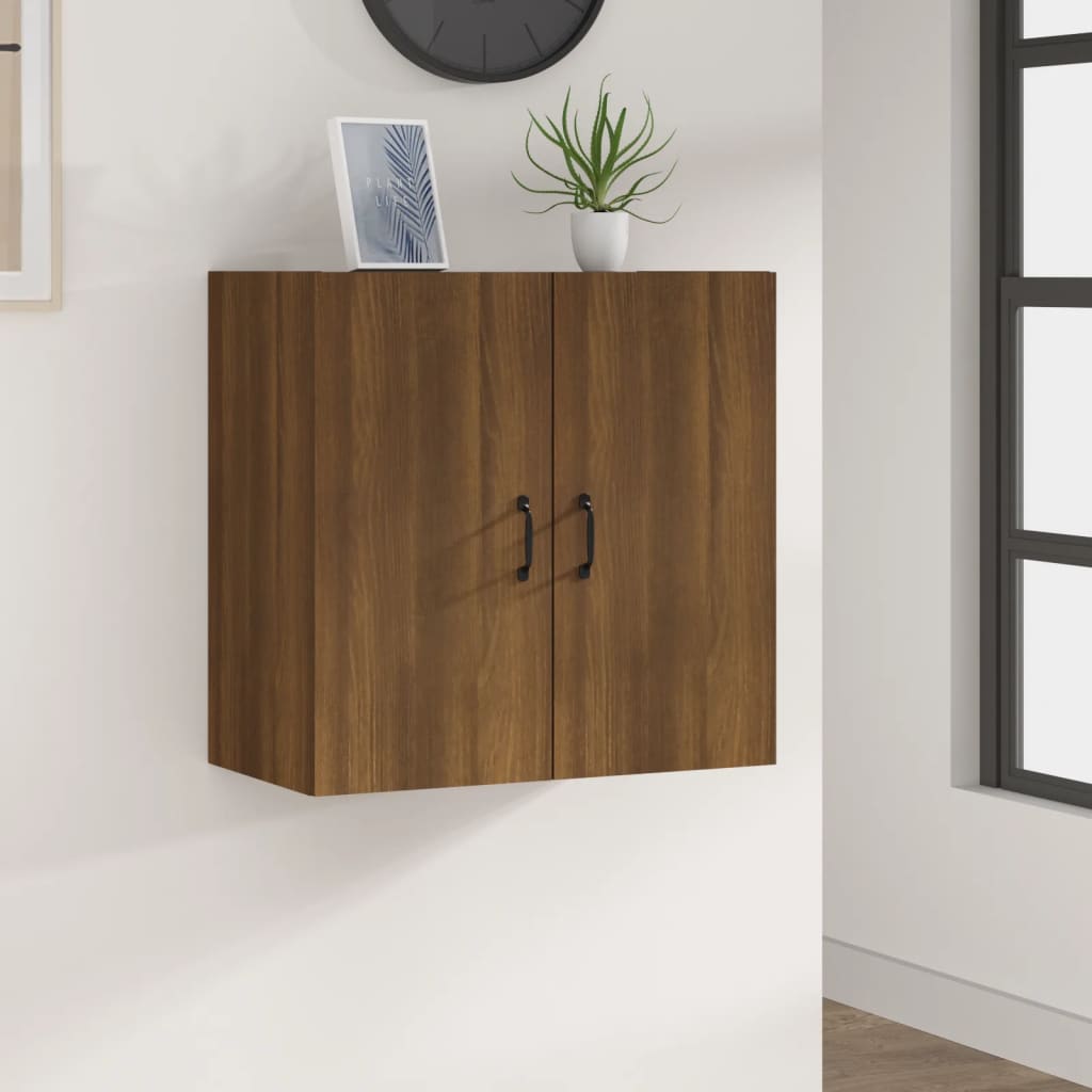 vidaXL Wandkast 60x31x60 cm bewerkt hout betongrijs - Aashly