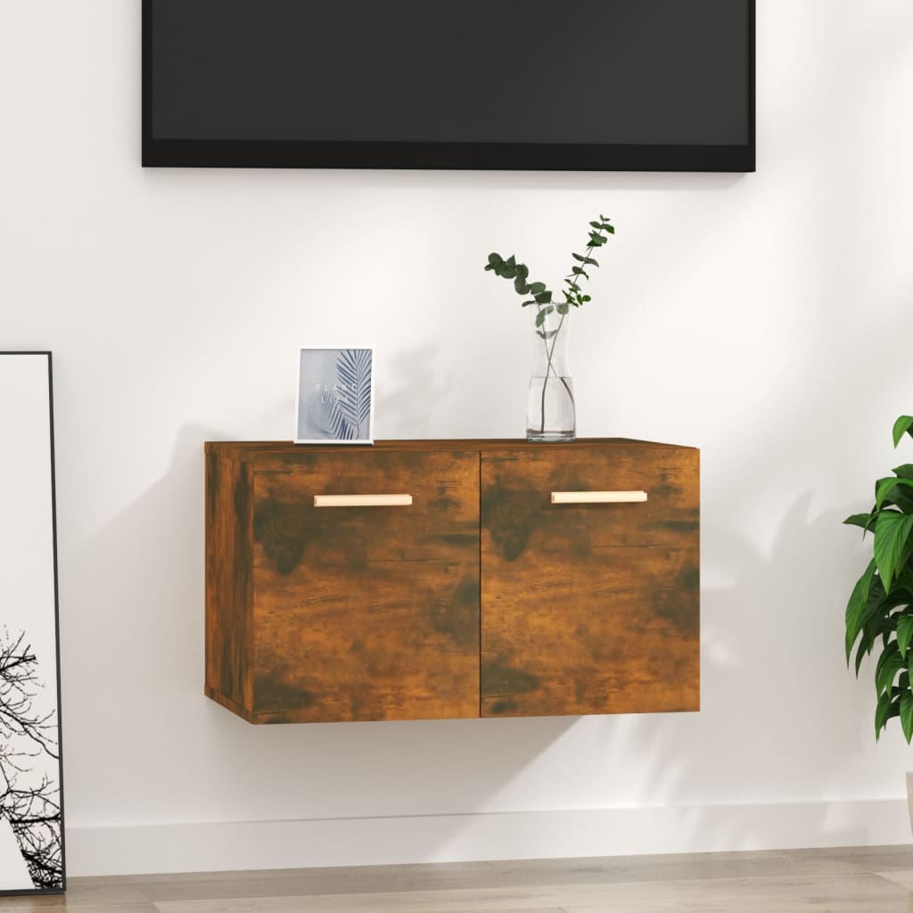 vidaXL Wall Cabinet 60x36.5x35 cm Processed Wood Grey Sonoma Oak Color