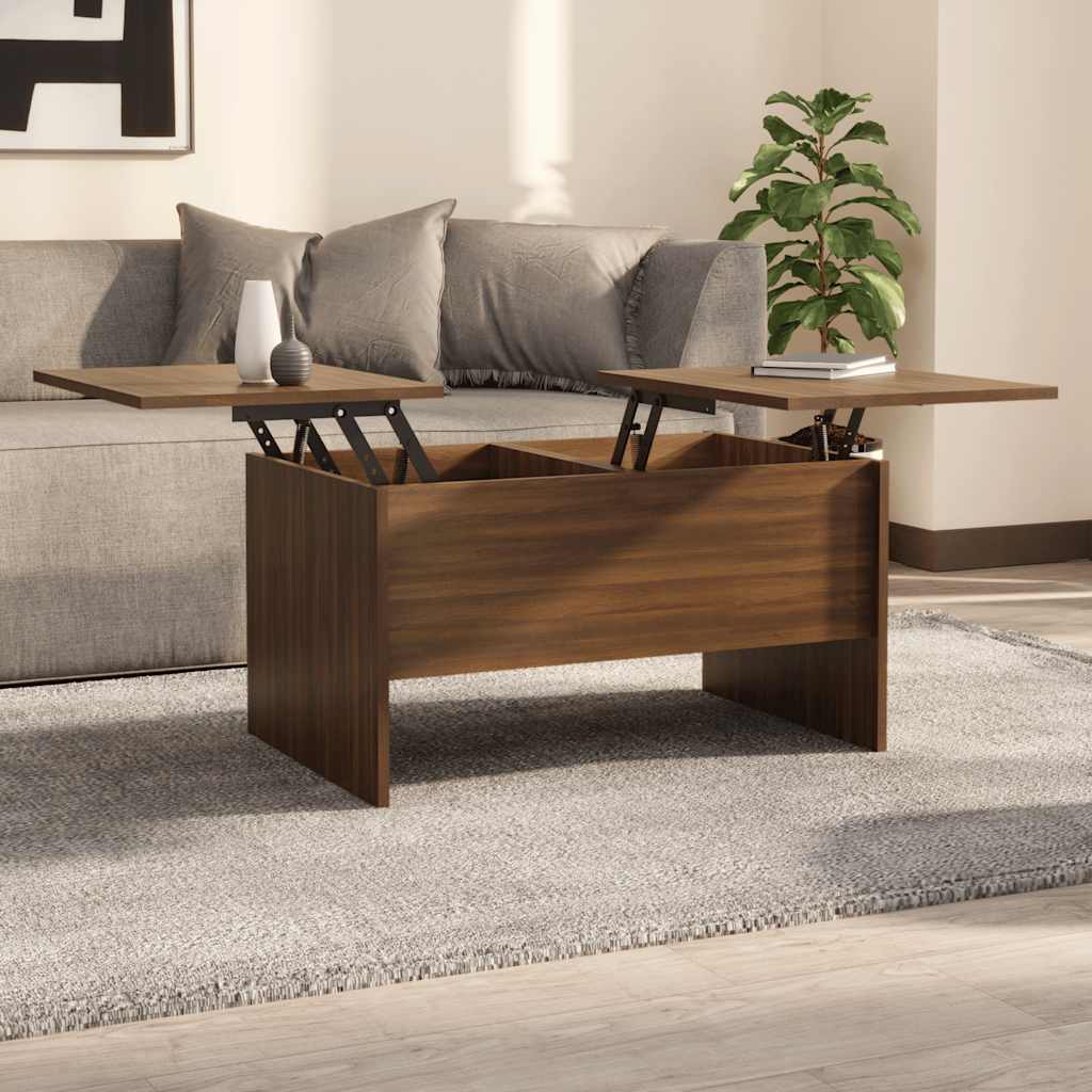 vidaXL Salontafel 102x50,5x46,5 cm bewerkt hout wit - Aashly