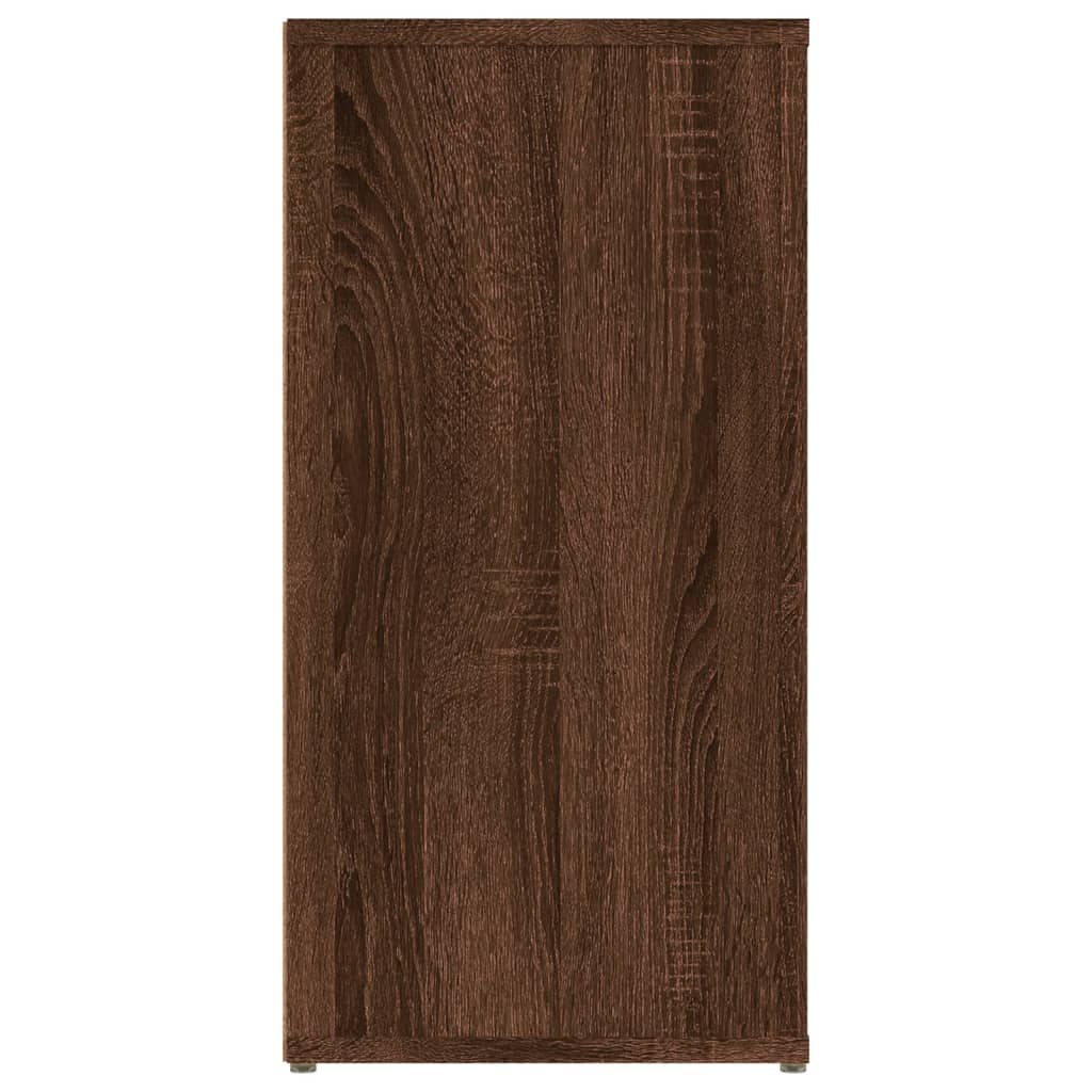 vidaXL Dressoir 100x30x59,5 cm bewerkt hout bruin eikenkleur - Aashly